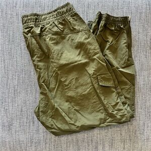 Old Navy Olive Green Quick Dry Cargo Joggers
